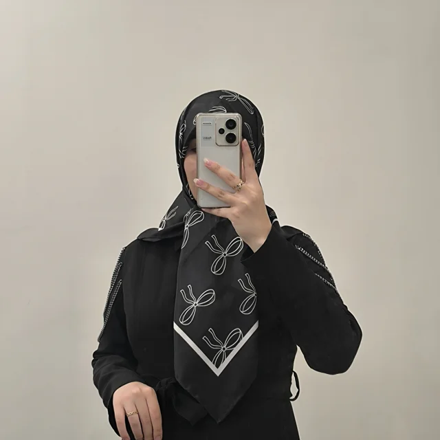 روسری ابریشم توییل آسادخت - کد 1016