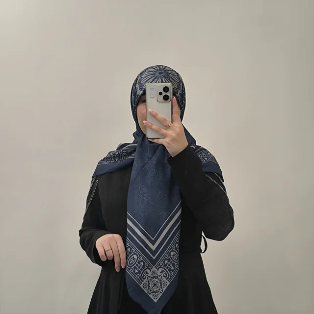 روسری نخ چهارفصل آسادخت - کد 1015