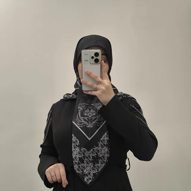 روسری نخ چهارفصل آسادخت - کد 1007