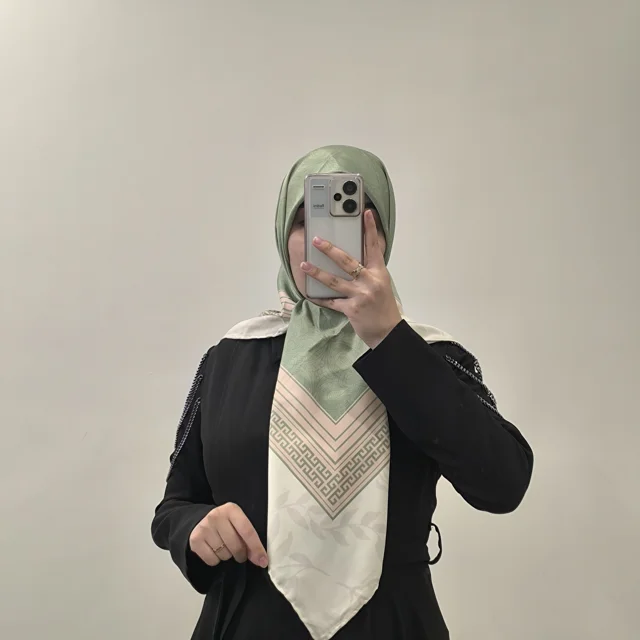 روسری ابریشم توییل آسادخت - کد 1002